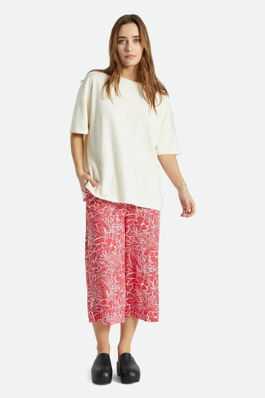 
       Brixton Indo Linen Wide Leg Pant - Aloha Red
     