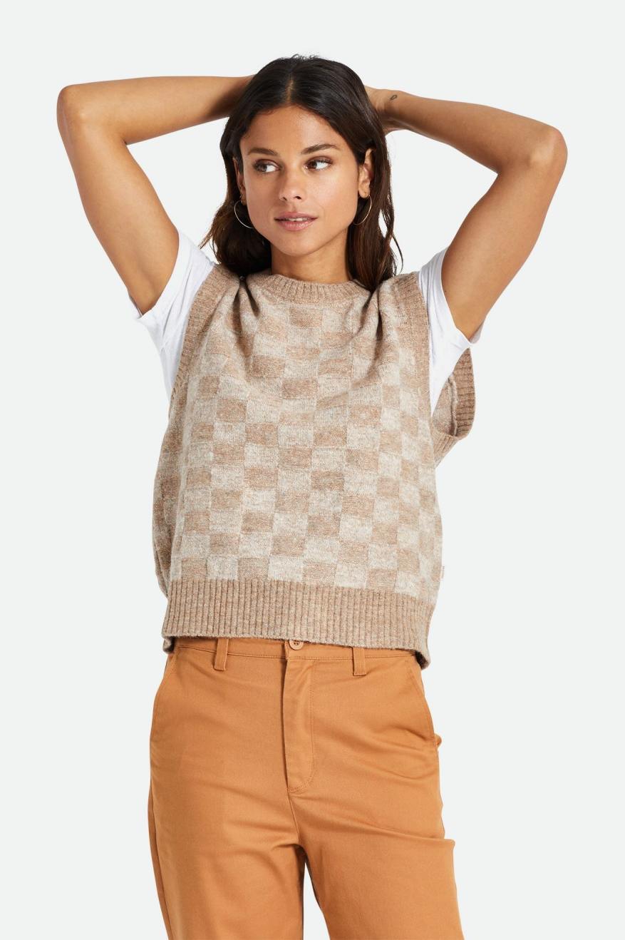 
       Brixton Carmen Sweater Vest - Twig
     