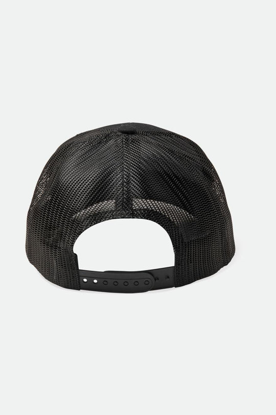 
       Brixton Crest Netplus Trucker Hat - Black/Black
     