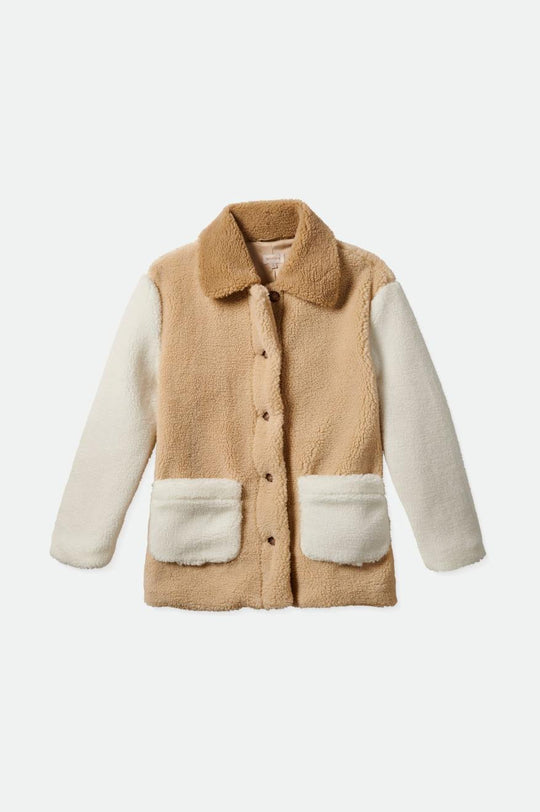 
       Brixton Bern Sherpa Coat - Dove/Vanilla
     