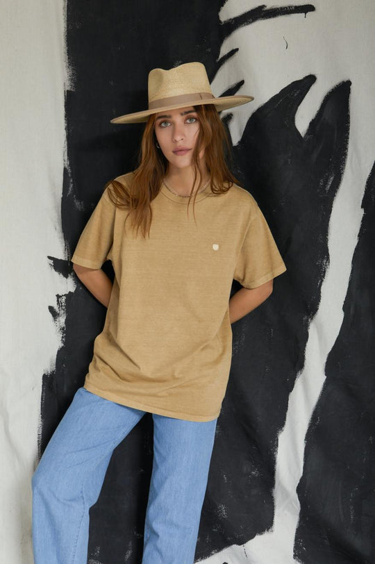 
       Brixton Vintage Reserve S/S Tee - Sand Vintage Wash
     