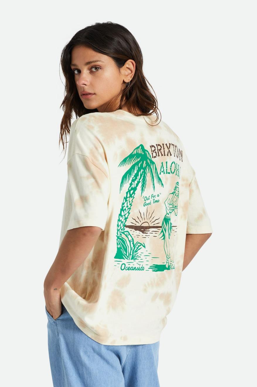 
       Brixton Good Time Oversized Boyfriend Tee - Safari Cloud Wash
     