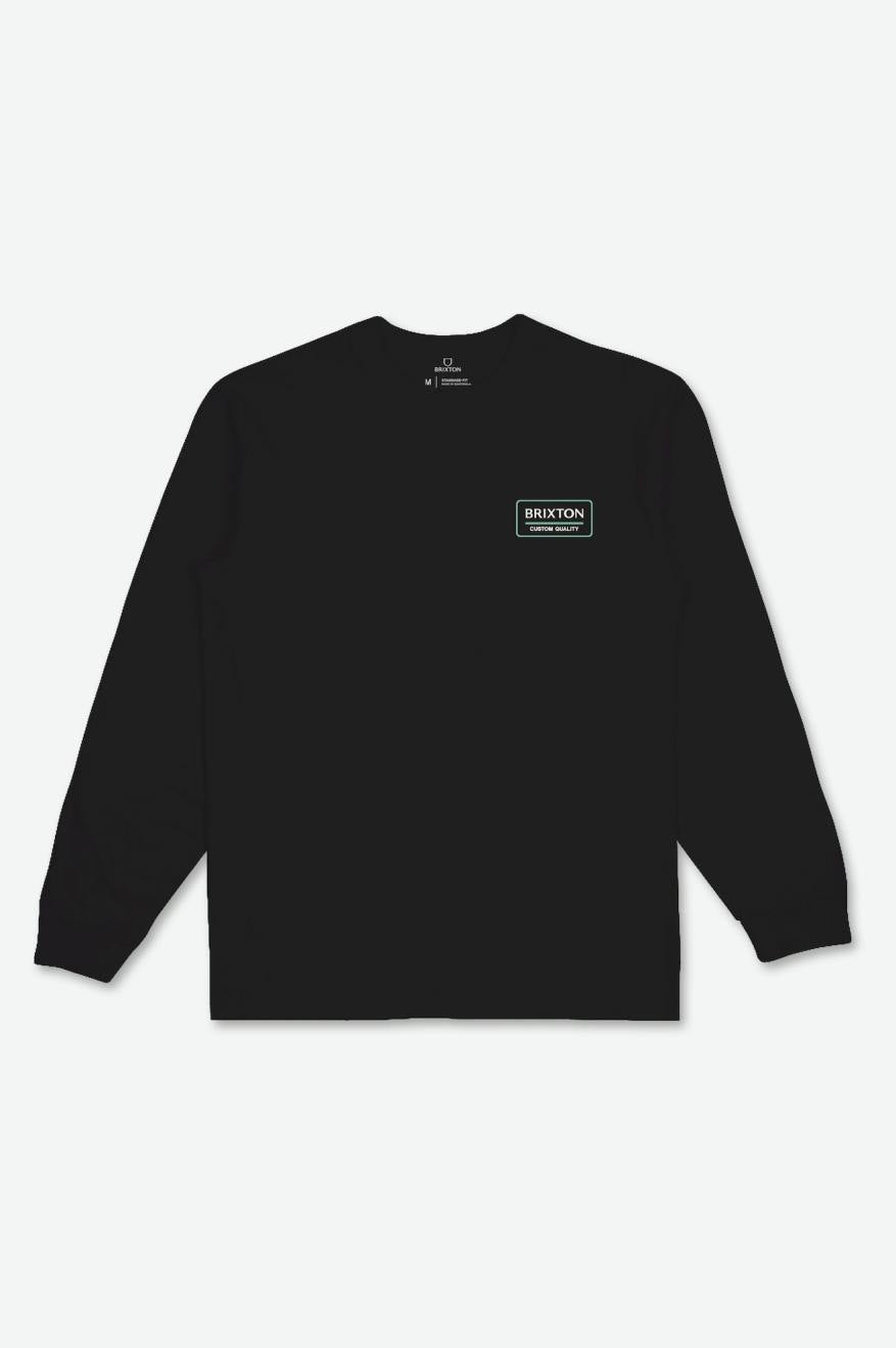 
       Brixton Palmer Proper L/S Tee - Black/Jade/Off White
     