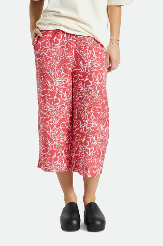 
       Brixton Indo Linen Wide Leg Pant - Aloha Red
     