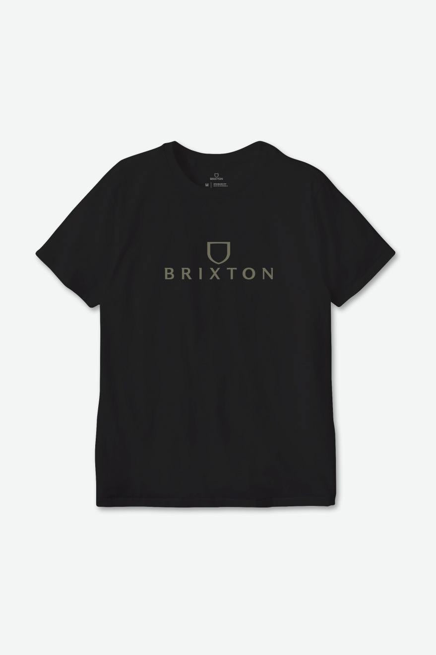 
       Brixton Alpha Thread S/S Standard Tee - Black/Olive Surplus
     