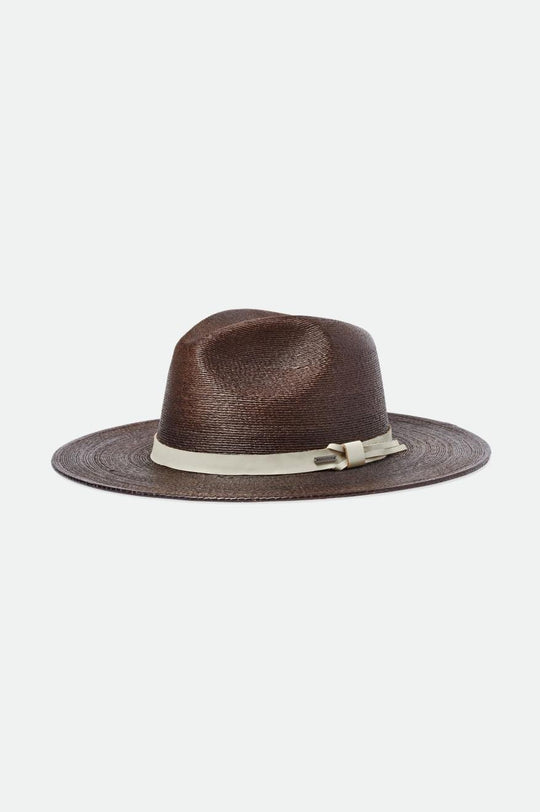 
       Brixton Field Proper Straw Hat - Dark Earth/Natural
     