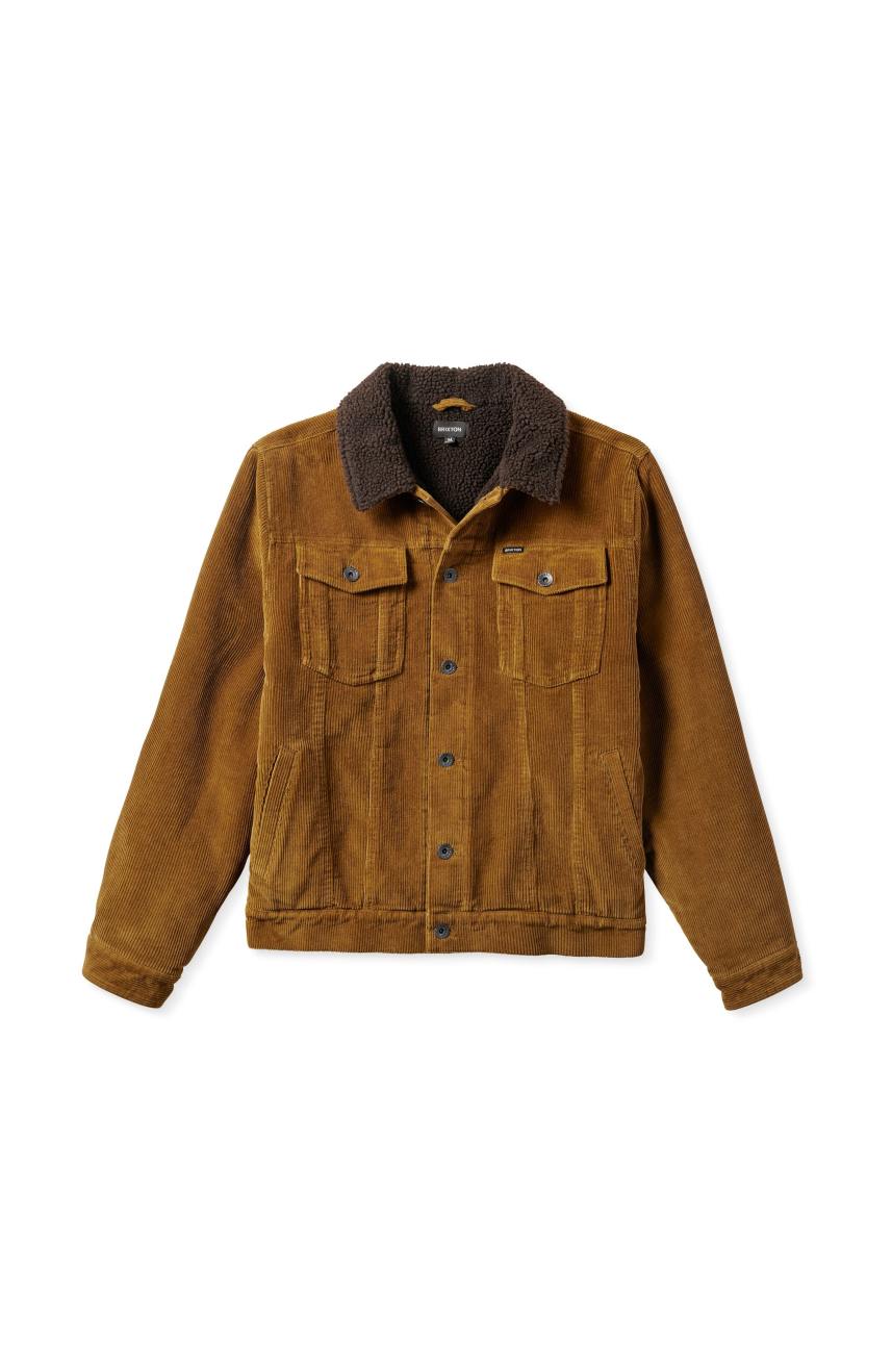 
       Brixton Cable Sherpa Lined Trucker Jacket - Brass
     