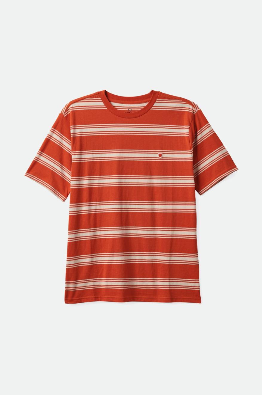 
       Brixton Hilt Shield S/S Tee - Burnt Red/Whitecap
     