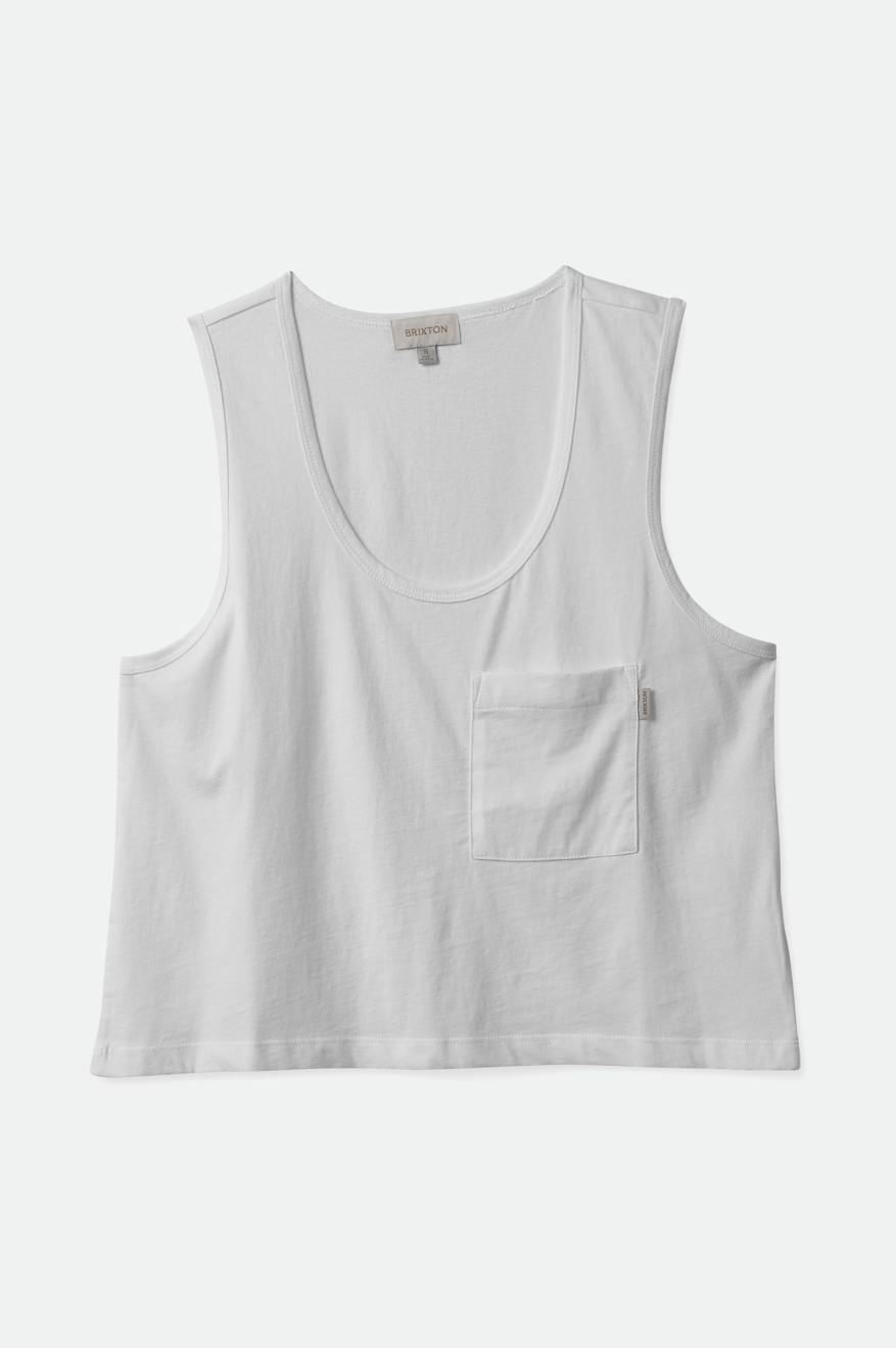 
       Brixton Carefree Pocket Tank - White
     