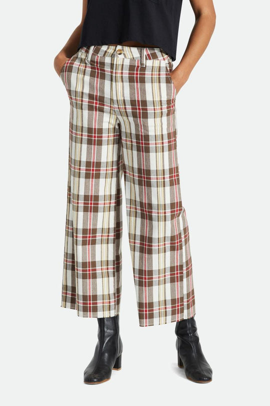 
       Brixton Victory Wide Leg Pant - Off White/Dark Earth
     