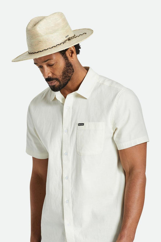 
       Brixton Messer Western Straw Fedora - Natural
     