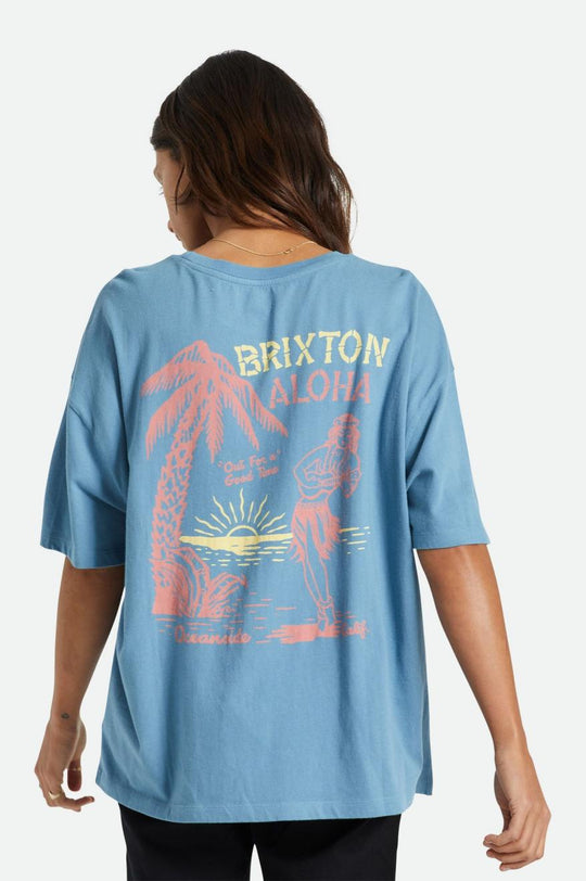 
       Brixton Good Time Oversized Boyfriend Tee - Blue Heaven
     