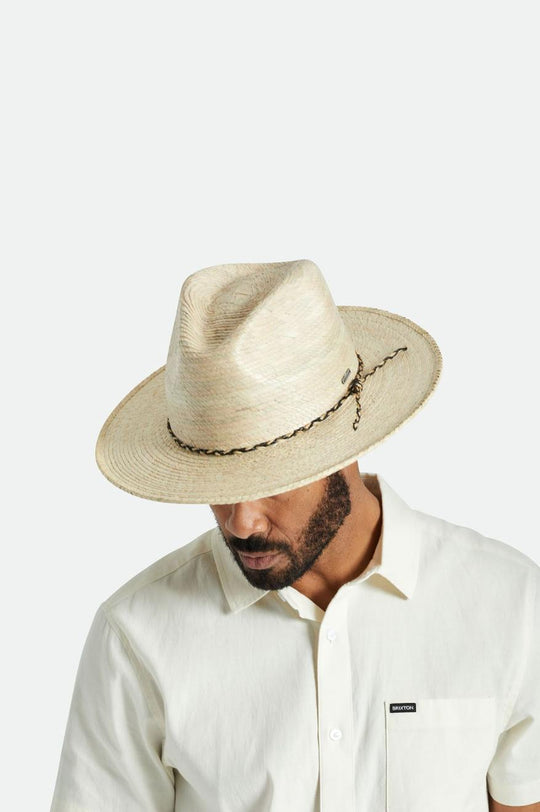 
       Brixton Messer Western Straw Fedora - Natural
     