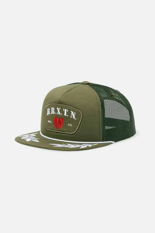 
       Brixton Peace Shield MP Trucker Hat - Olive Surplus/Olive Surplus
     