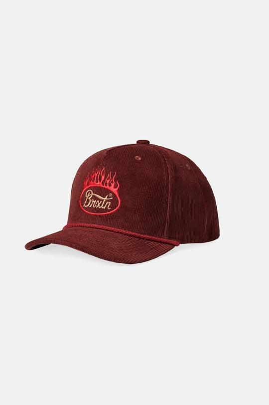 
       Brixton Parsons Flame C MP Snapback - Burnt Henna
     