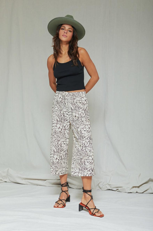 
       Brixton Indo Linen Wide Leg Pant - Whitecap
     