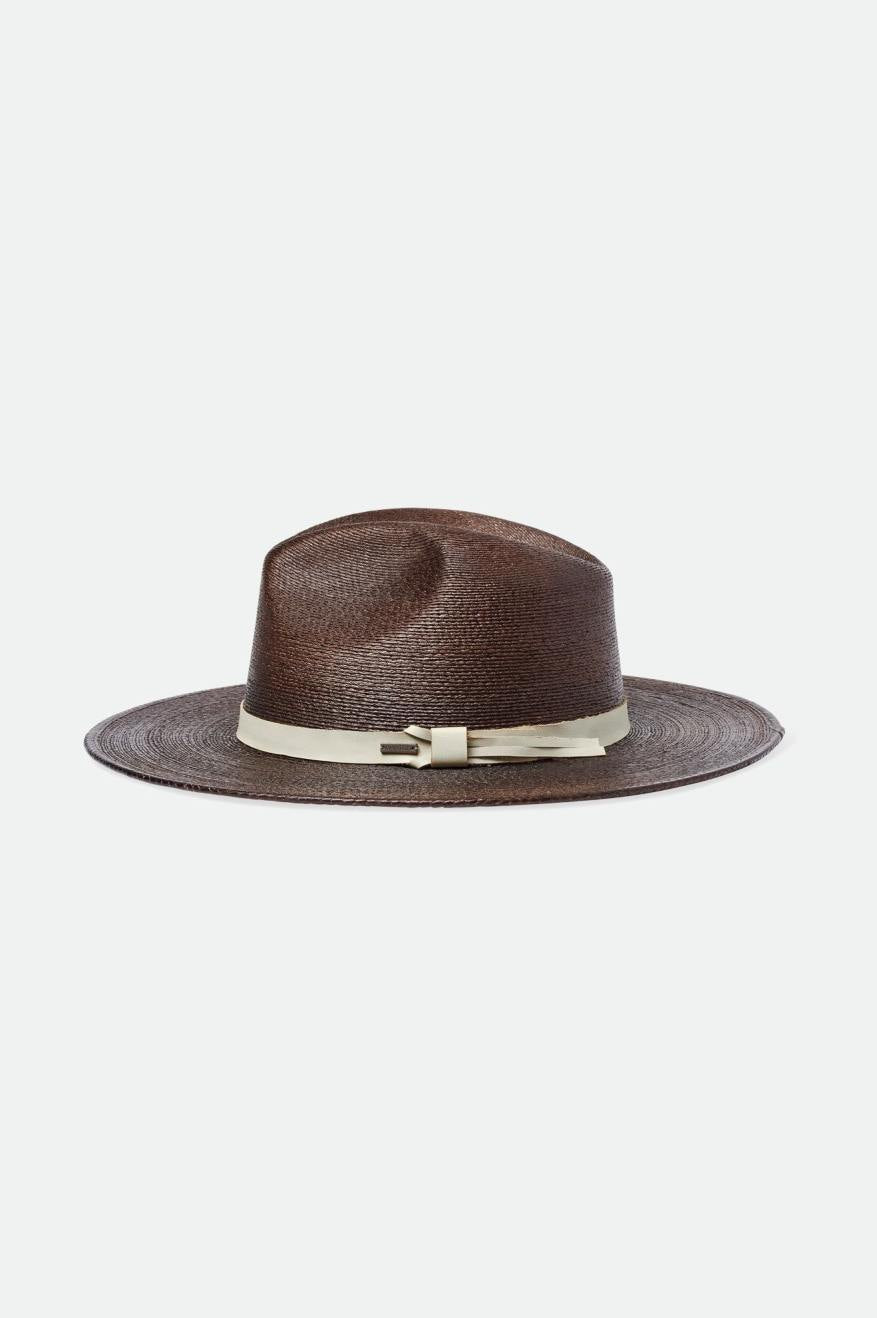 
       Brixton Field Proper Straw Hat - Dark Earth/Natural
     