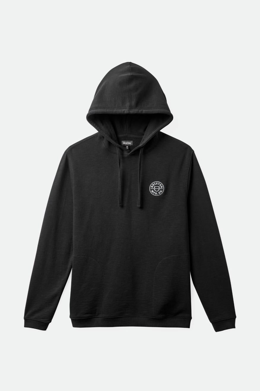 
       Brixton Crest Summer Weight French Terry Hood - Black
     