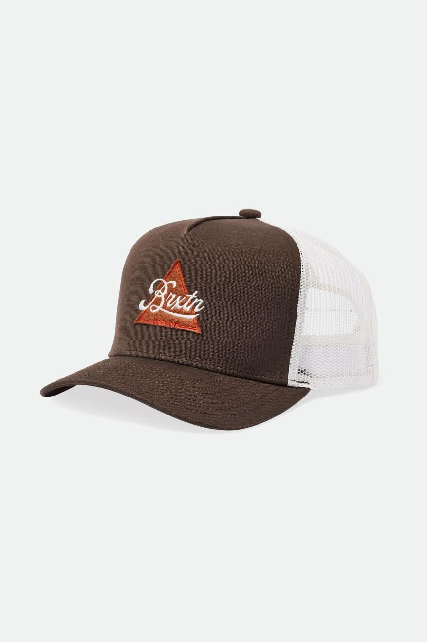 
       Brixton Earlston Netplus MP Trucker Hat - Dark Earth/Off White
     