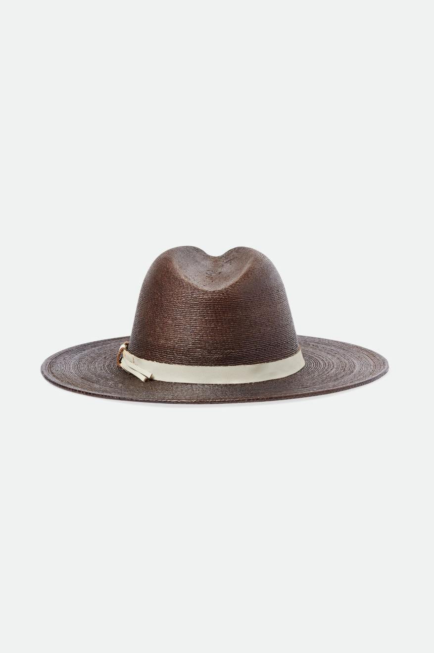 
       Brixton Field Proper Straw Hat - Dark Earth/Natural
     