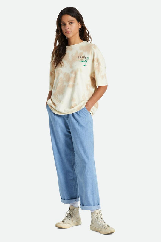 
       Brixton Good Time Oversized Boyfriend Tee - Safari Cloud Wash
     