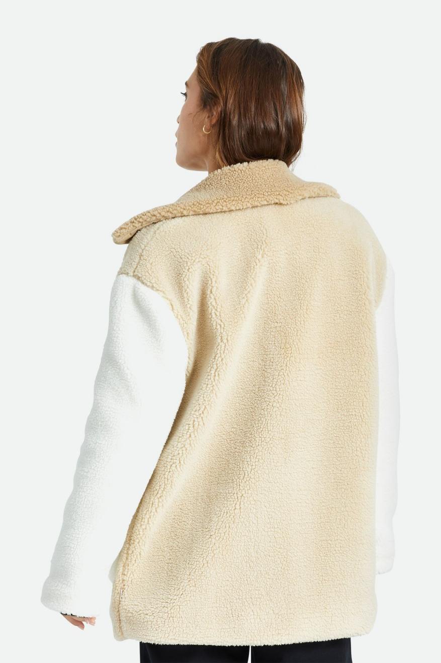 
       Brixton Bern Sherpa Coat - Dove/Vanilla
     