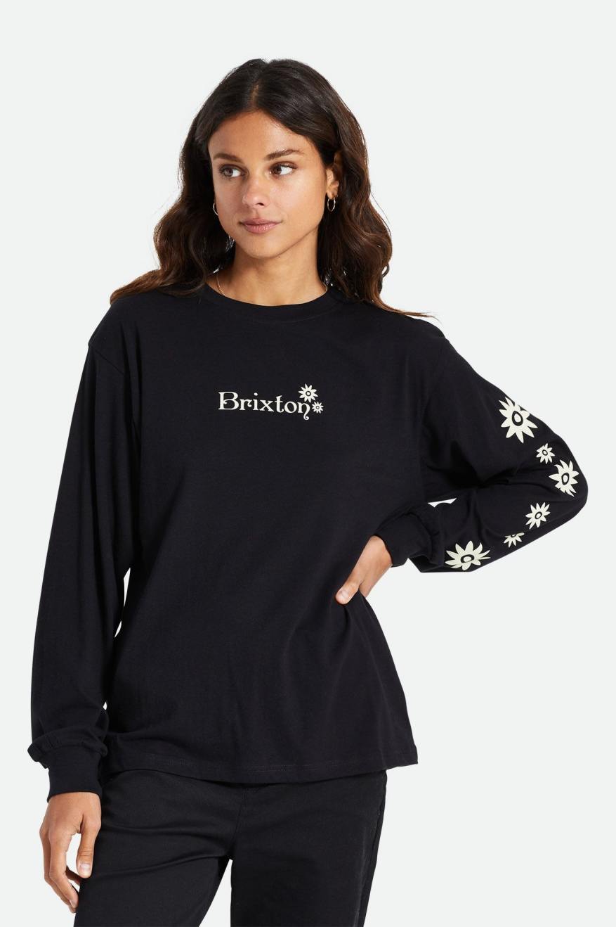 
       Brixton Gretel L/S Boyfriend Tee - Black
     