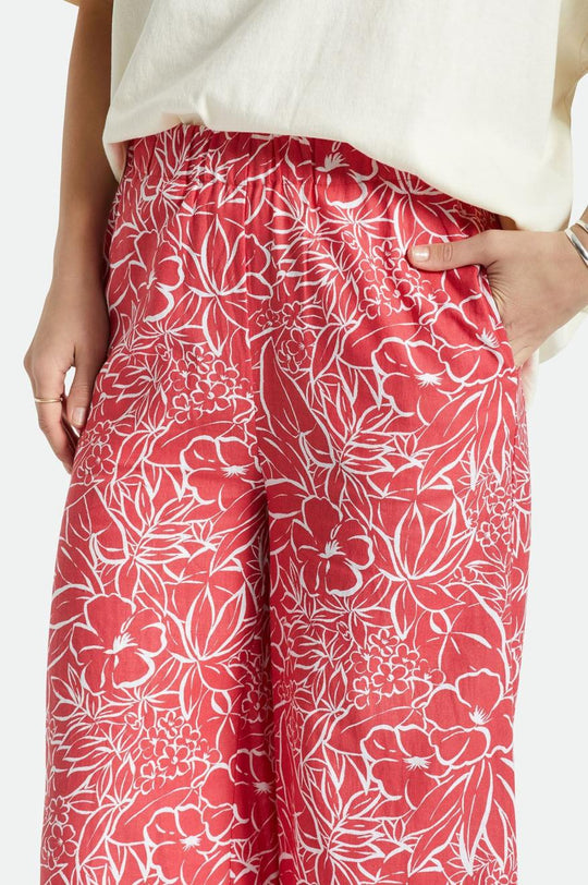 
       Brixton Indo Linen Wide Leg Pant - Aloha Red
     