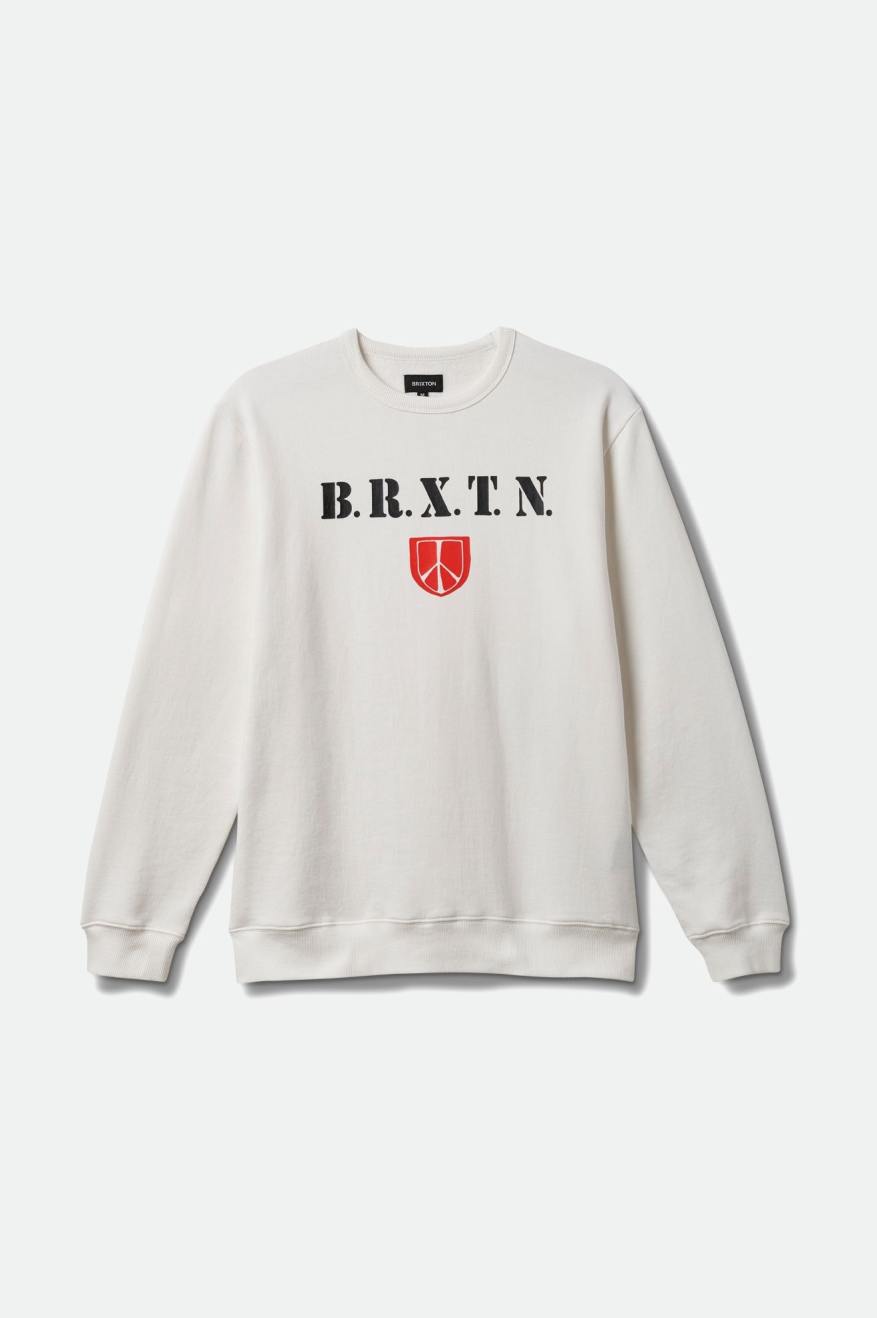 
       Brixton Peace Shield Crew - Off White
     