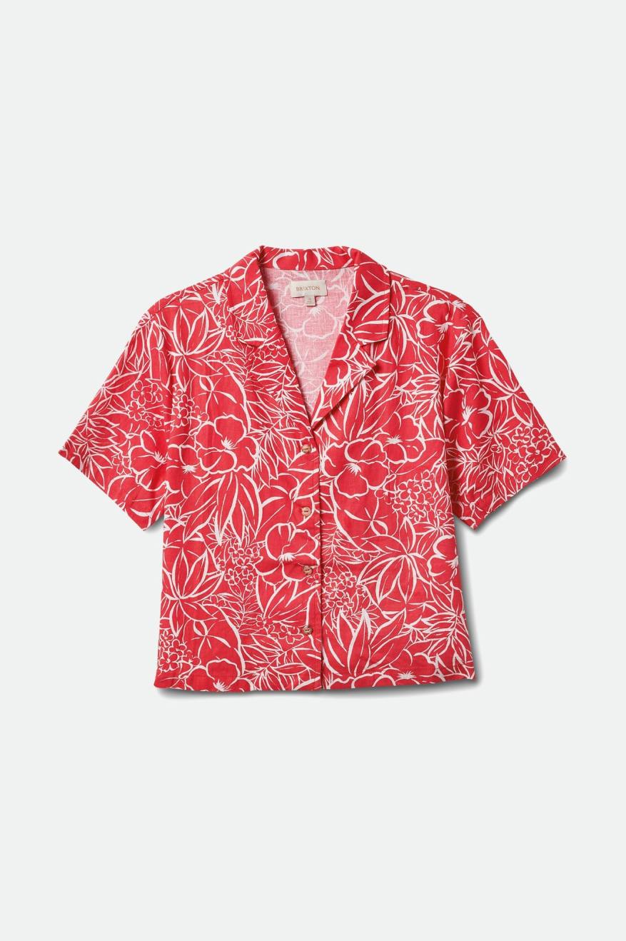 
       Brixton Indo Linen S/S Woven - Aloha Red
     