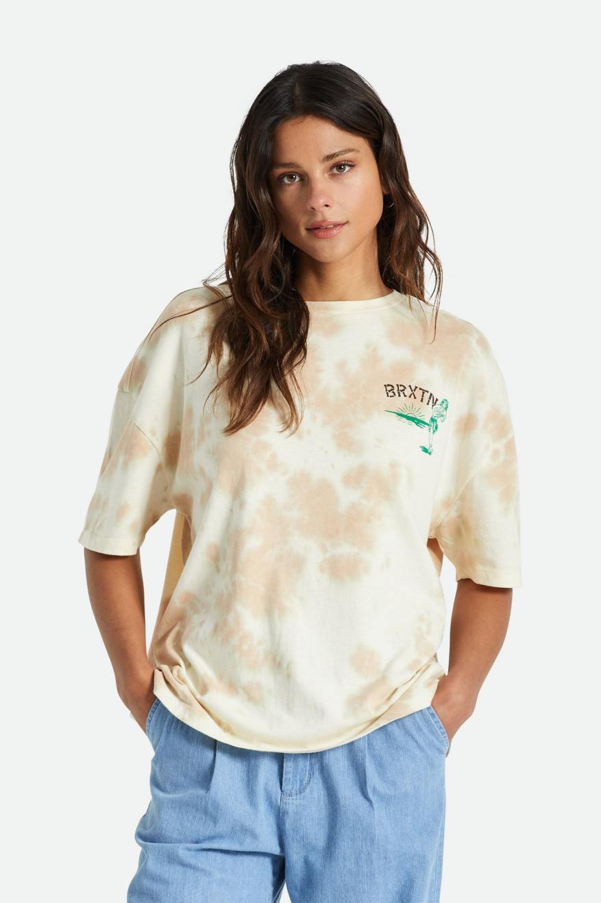 
       Brixton Good Time Oversized Boyfriend Tee - Safari Cloud Wash
     