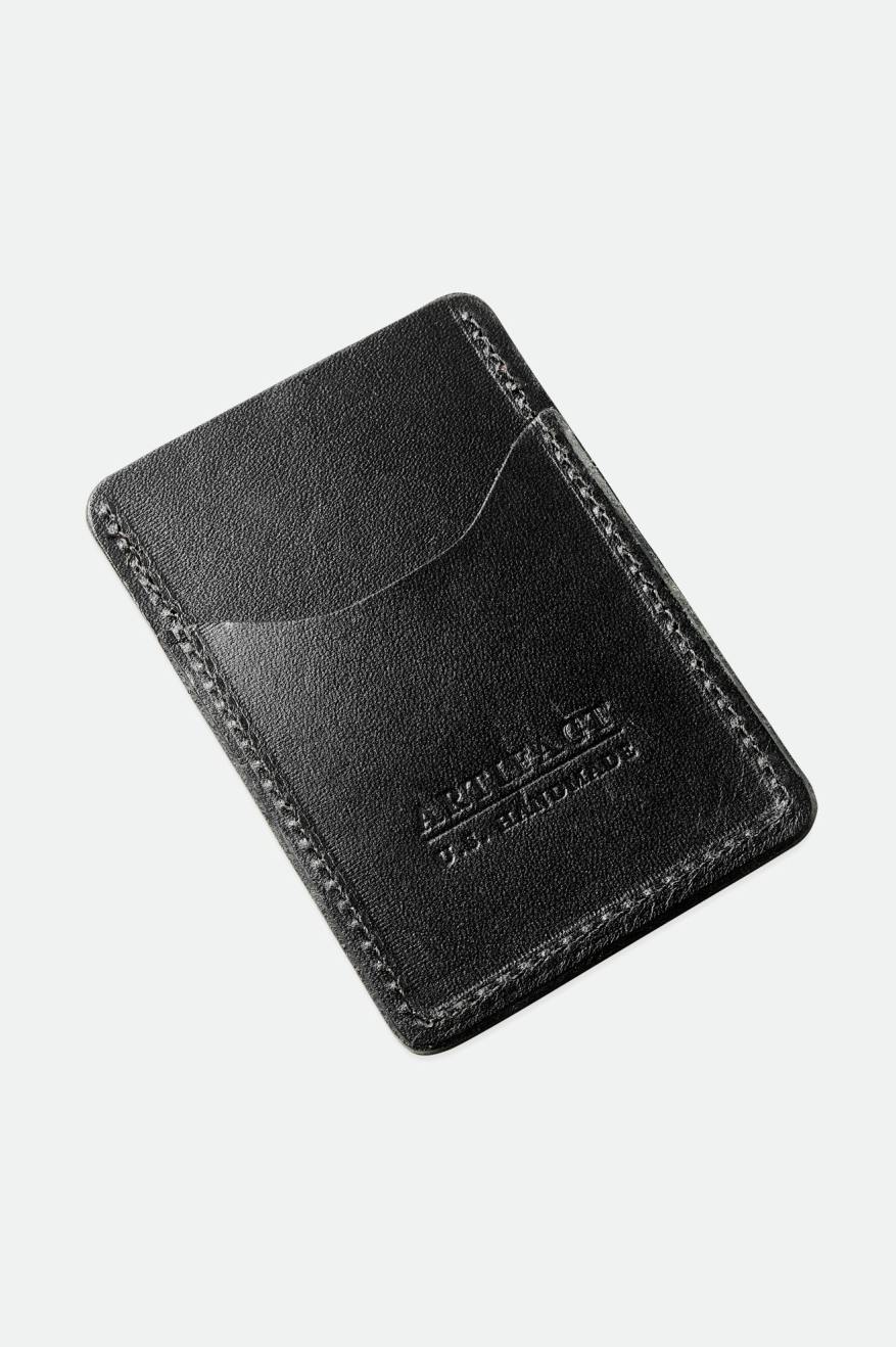 
       Brixton Brixton x Artifact Leather Card Holder Wallet - Black
     