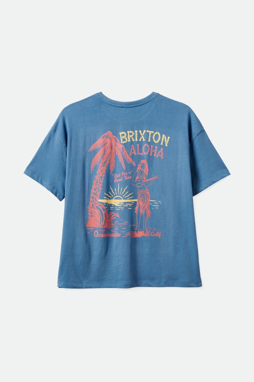 
       Brixton Good Time Oversized Boyfriend Tee - Blue Heaven
     