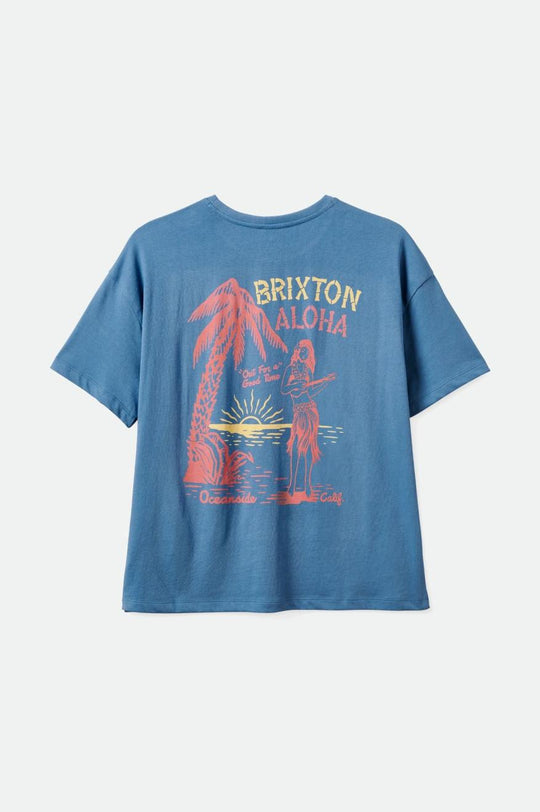 
       Brixton Good Time Oversized Boyfriend Tee - Blue Heaven
     