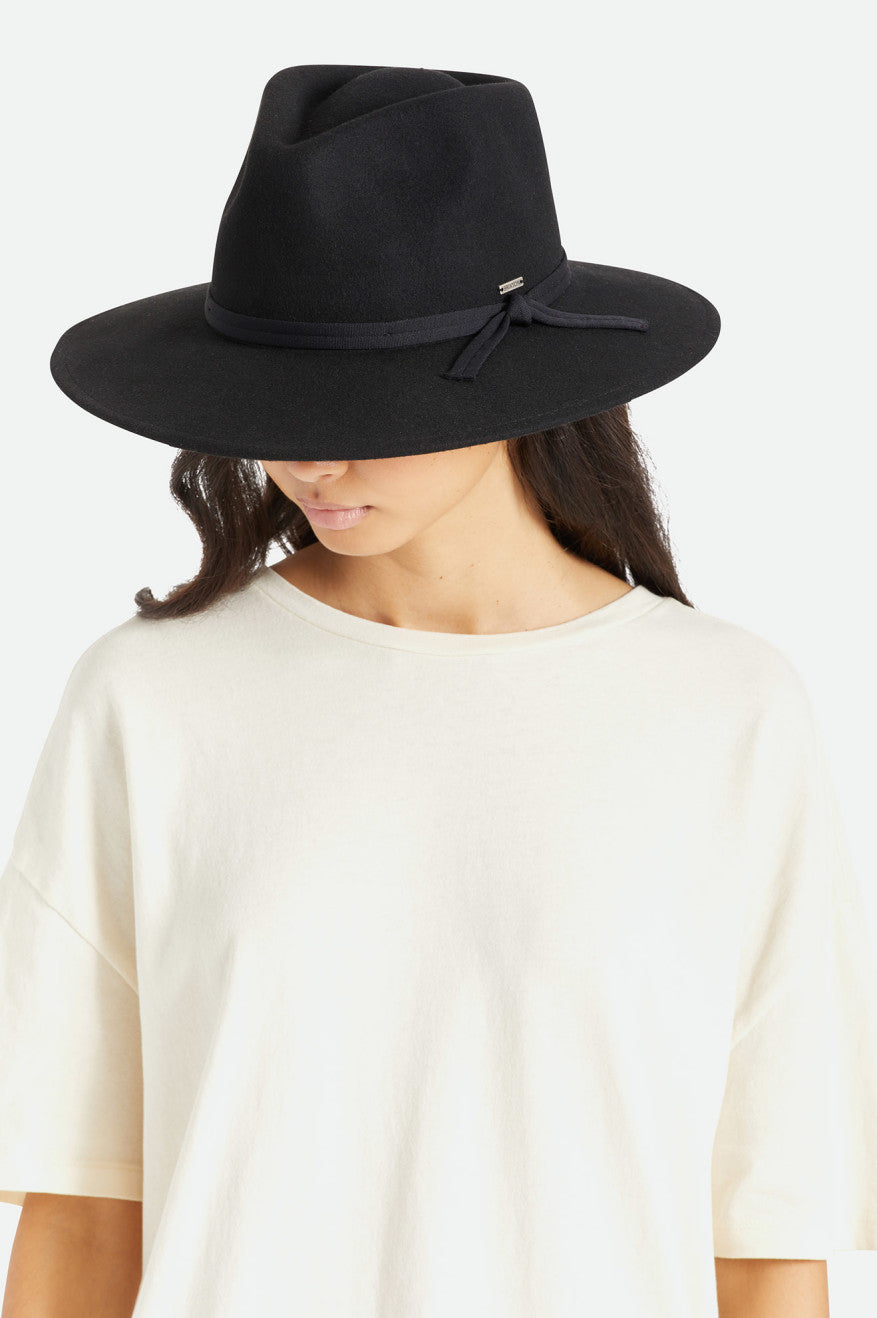 
       Brixton Joanna Felt Packable Hat - Black
     