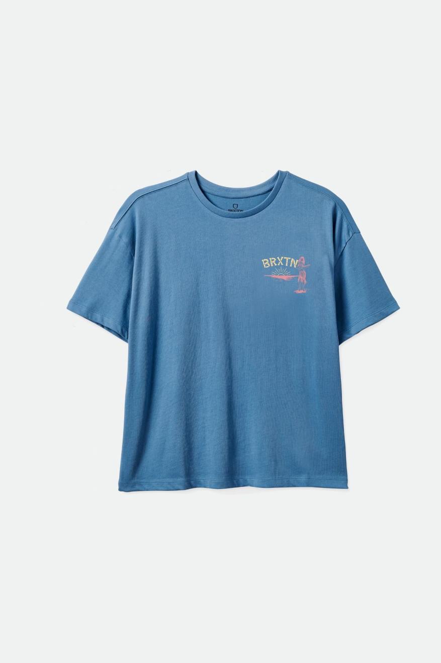 
       Brixton Good Time Oversized Boyfriend Tee - Blue Heaven
     