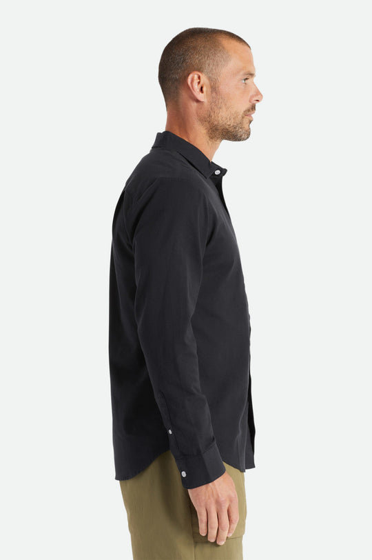 
       Brixton Charter Oxford L/S Woven Shirt - Black
     