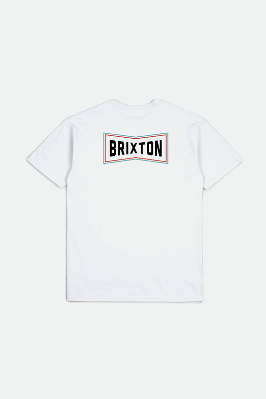 
       Brixton Truss S/S Standard Tee - White/Teal/Red
     