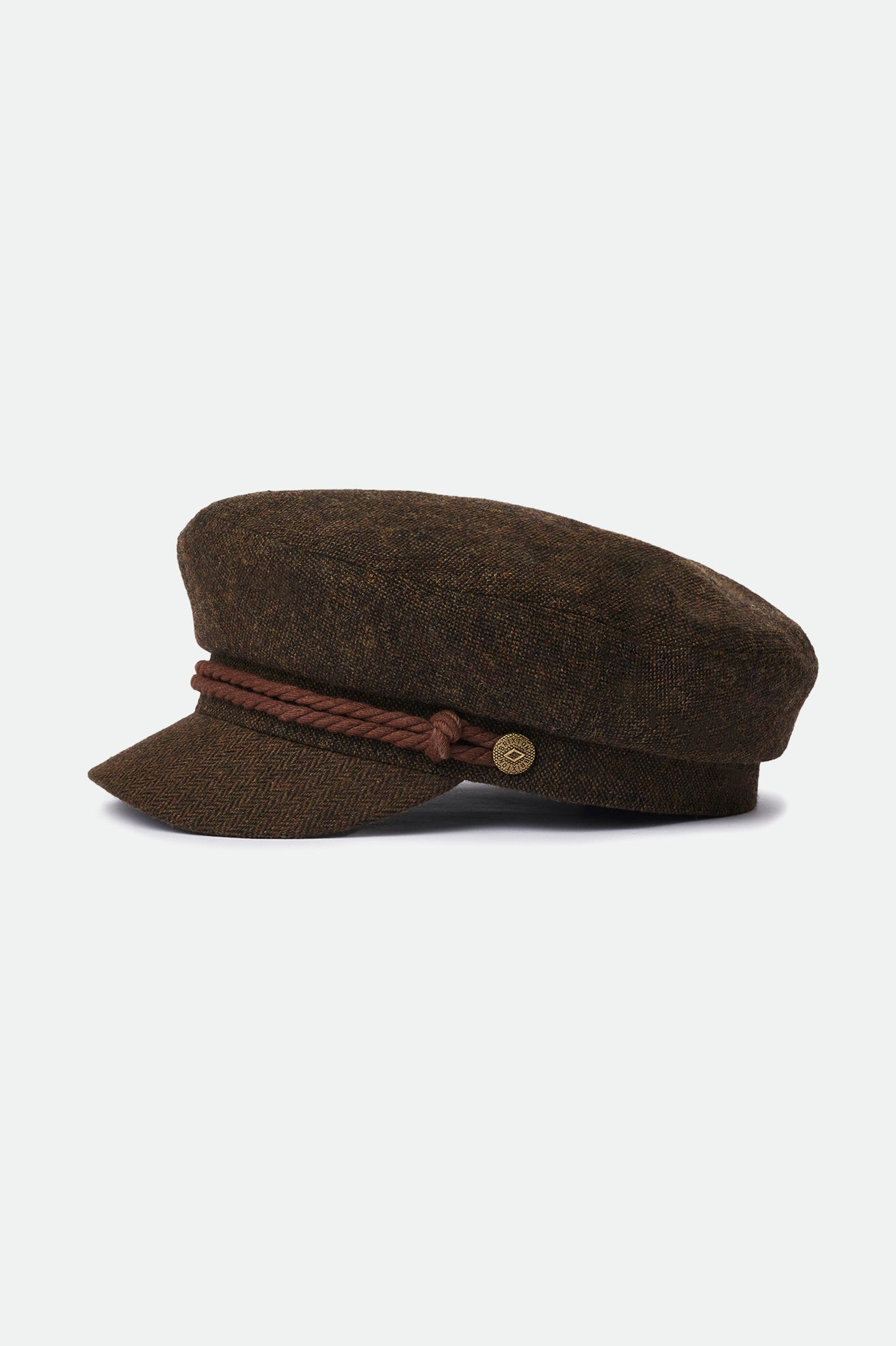 
       Unisex Fiddler Cap - Bison/Brown - Front Side
     