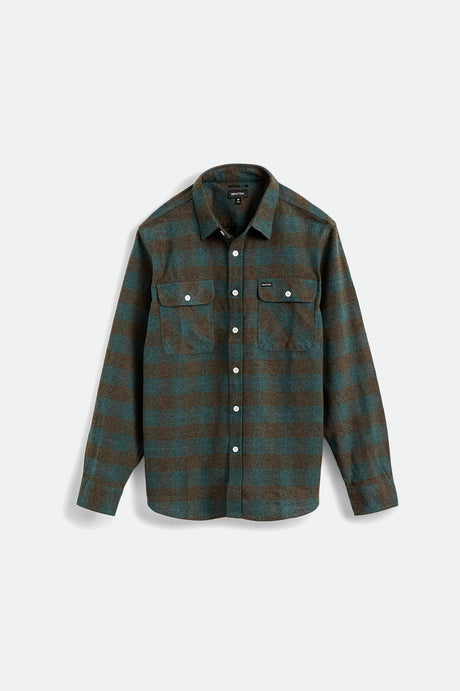 Men's Bowery L/S Flannel - Ocean - Front Side