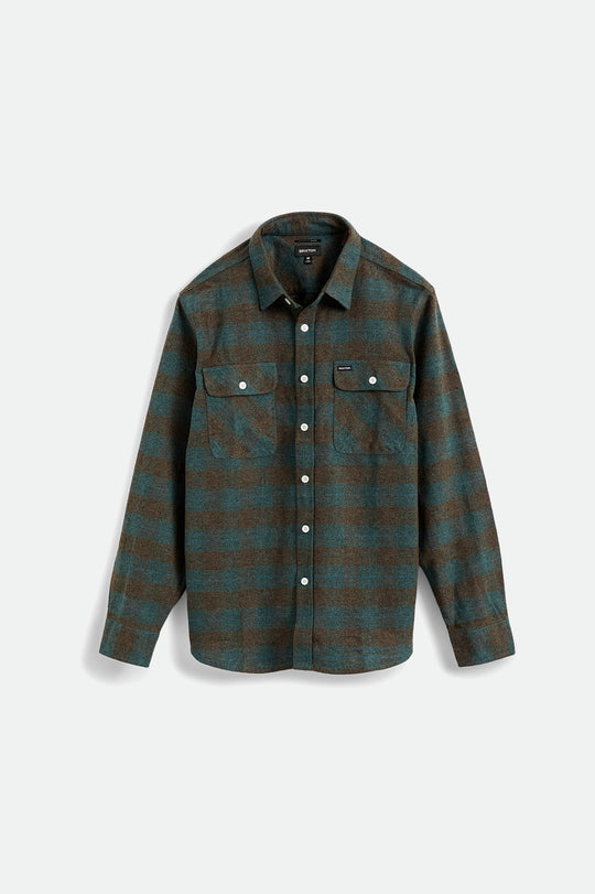 
       Men&#39;s Bowery L/S Flannel - Ocean - Front Side
     