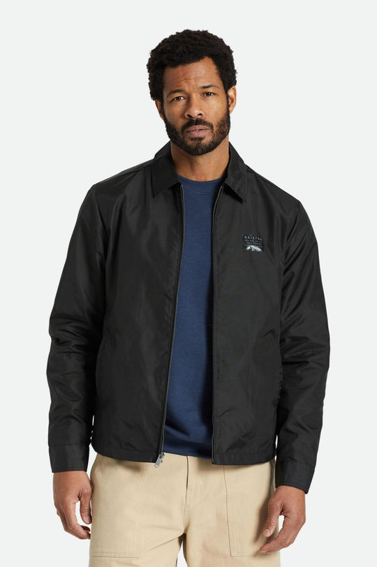 
       Brixton Utopia Vintage Nylon Jacket - Washed Black
     