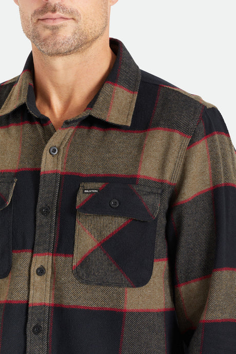 
       Men&#39;s Lifestyle 1 | Bowery L/S Flannel - Heather Grey/Charcoal
     