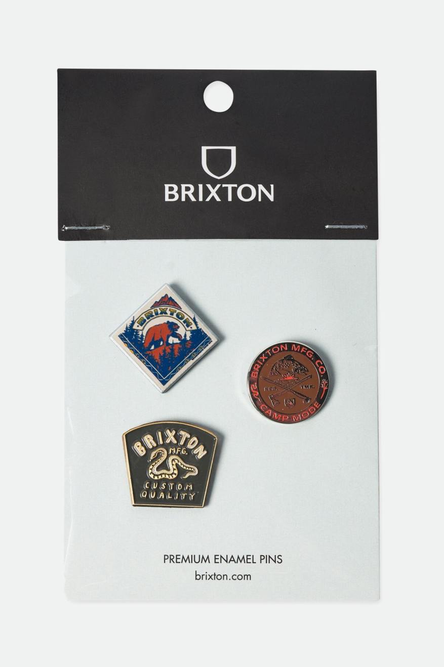 
       Brixton Camp Mode Pin Set - Black
     