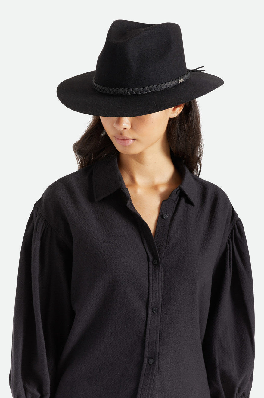 
       Brixton Messer Western Fedora - Black
     