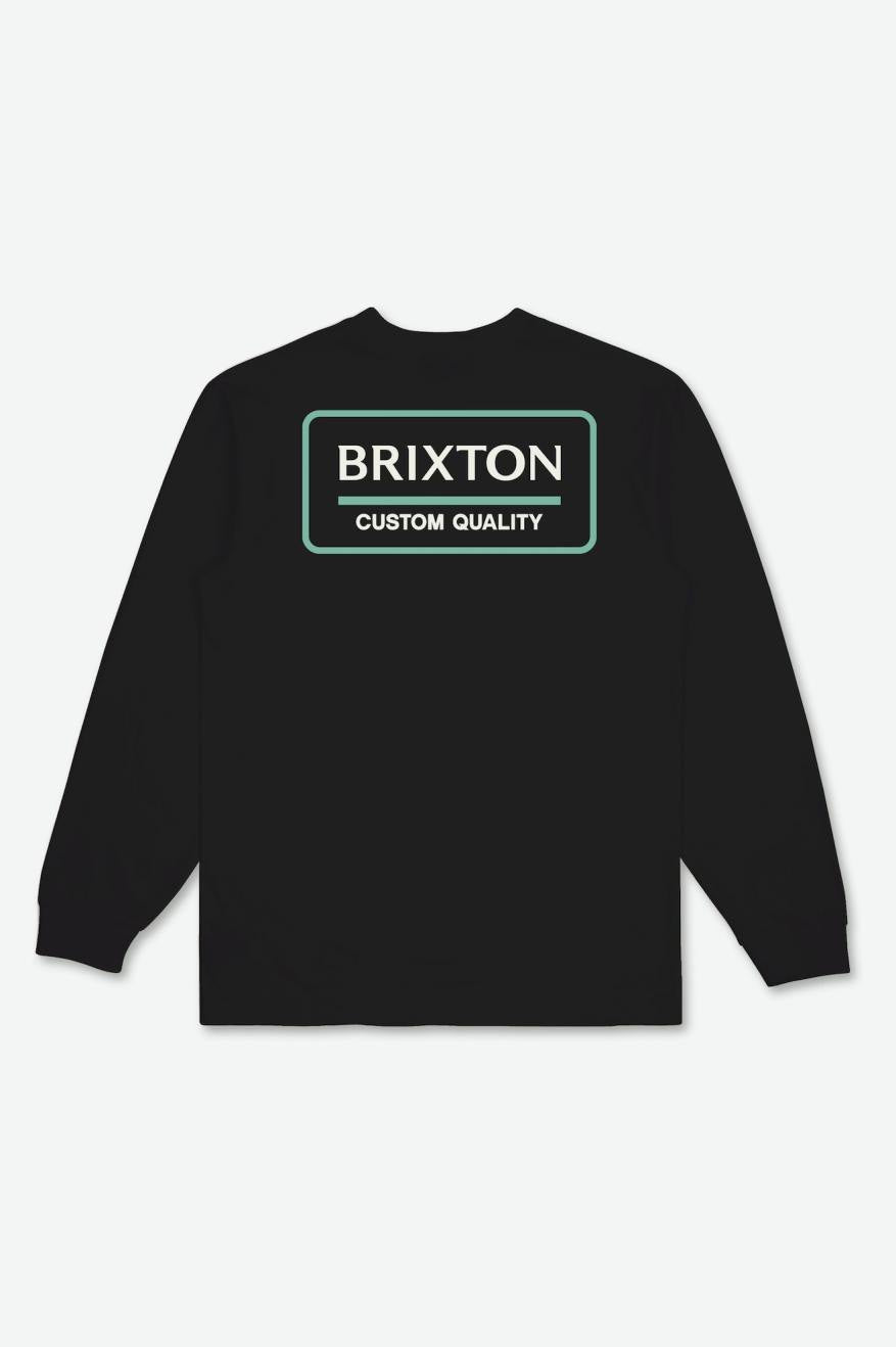 
       Brixton Palmer Proper L/S Tee - Black/Jade/Off White
     