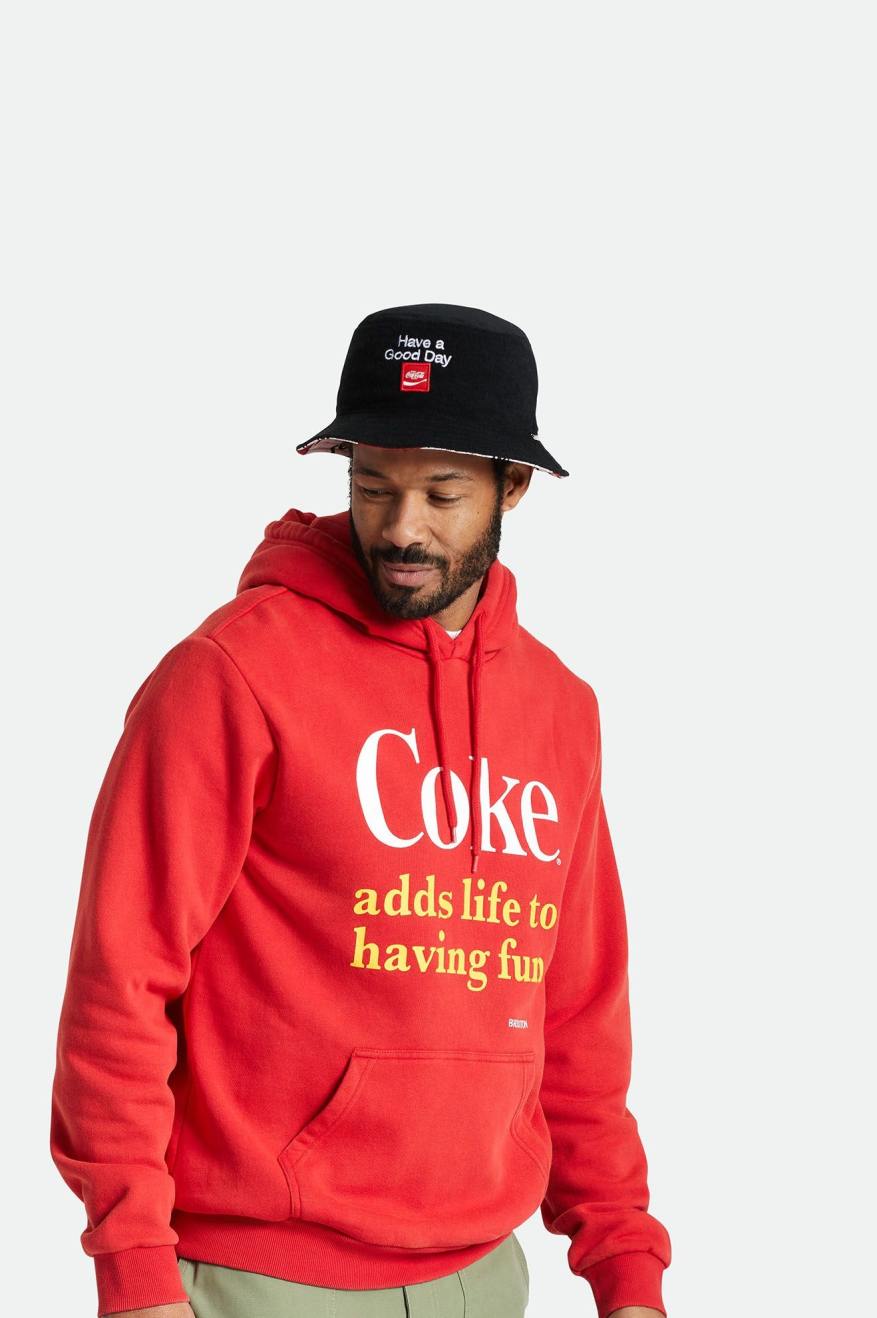 Coca-Cola Good Day Reversible Bucket Hat - Coke Red/Black