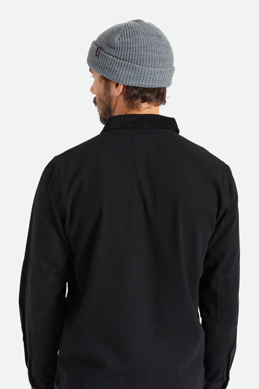 
       Men&#39;s Back Fit Image | Heist Beanie - Heather Grey
     