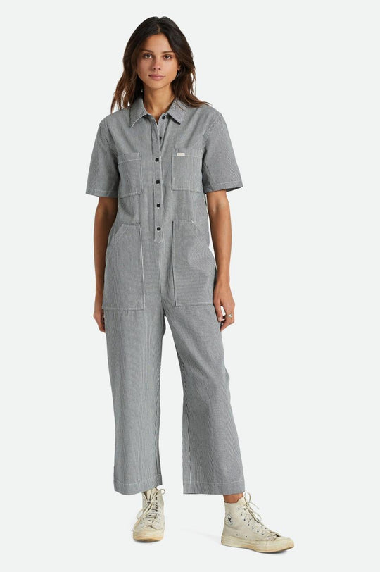 
       Brixton Sorrento S/S Coverall - Black/Off White
     