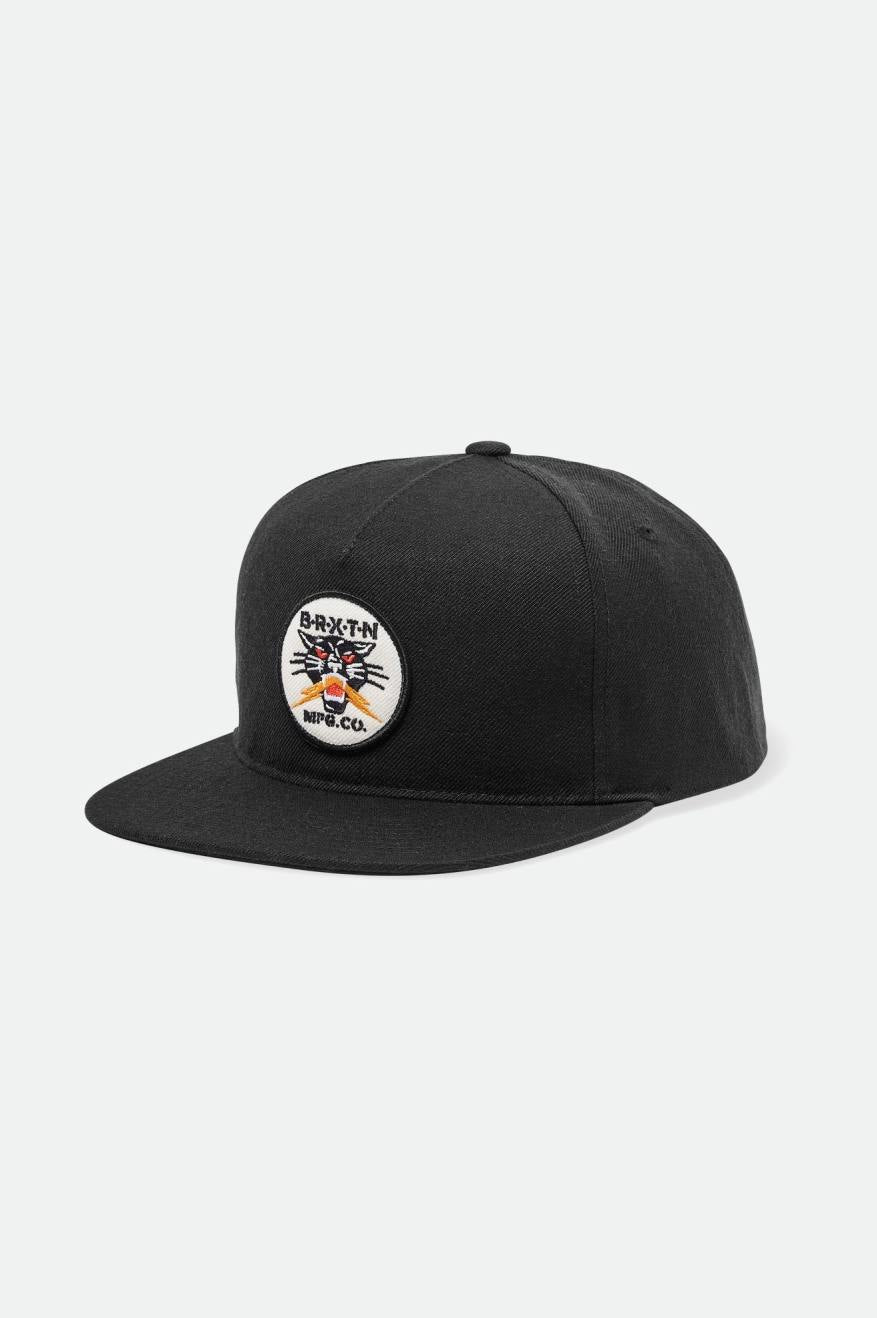 Crest Medium-Profile Snapback Hat - Heather Grey/Black – Brixton